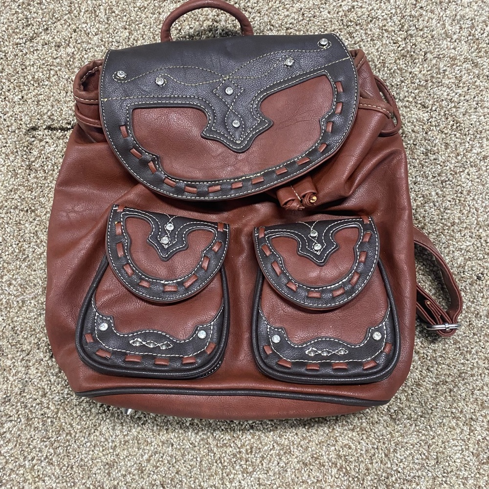 Western backpack purse